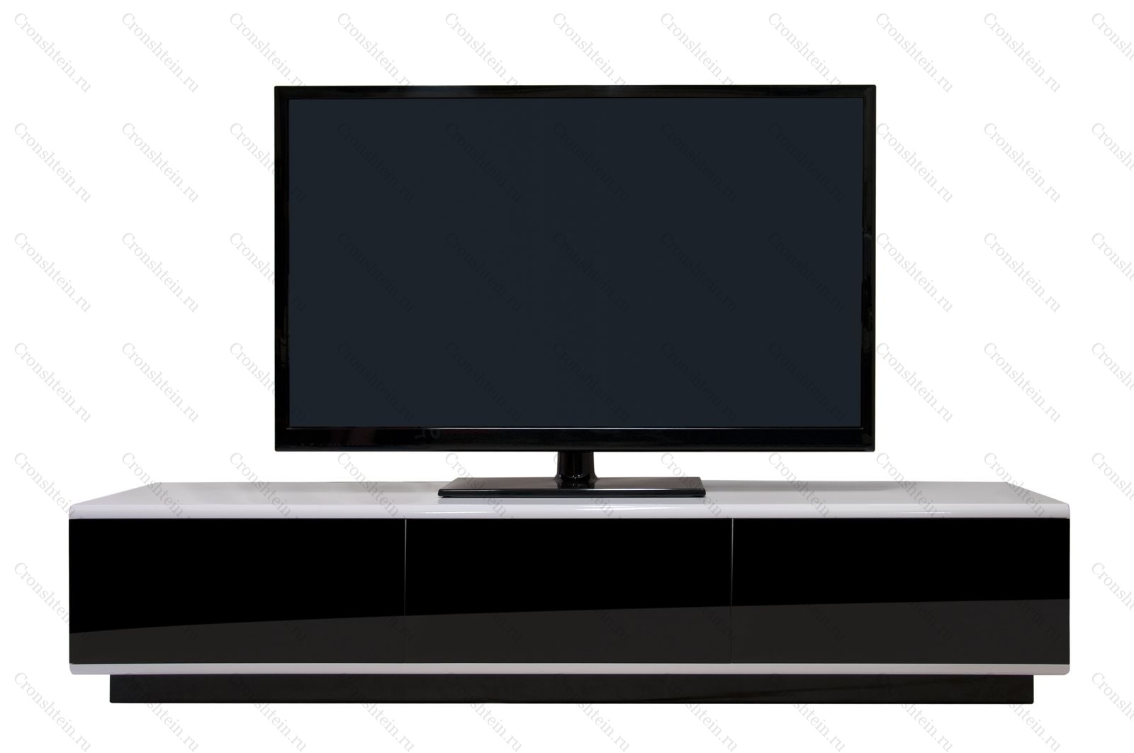 тумба под телевизор в современном стиле черная